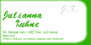 julianna kuhne business card